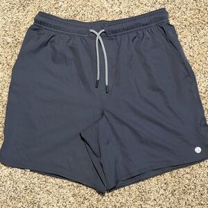Rhoback Grit Gym Shorts - 7” inseam Unlined - Charcoal grey NWOT